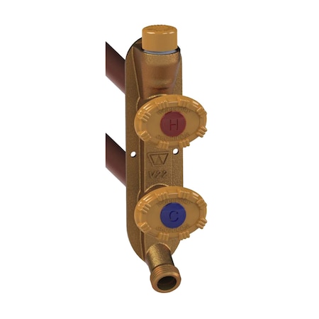 WOODFORD MFG 3/4 in. PEX x 8 in. L Freezeless Model V22 Anti-Rupture Hot-Cold Sillcock Valve V22PX3-8-MH